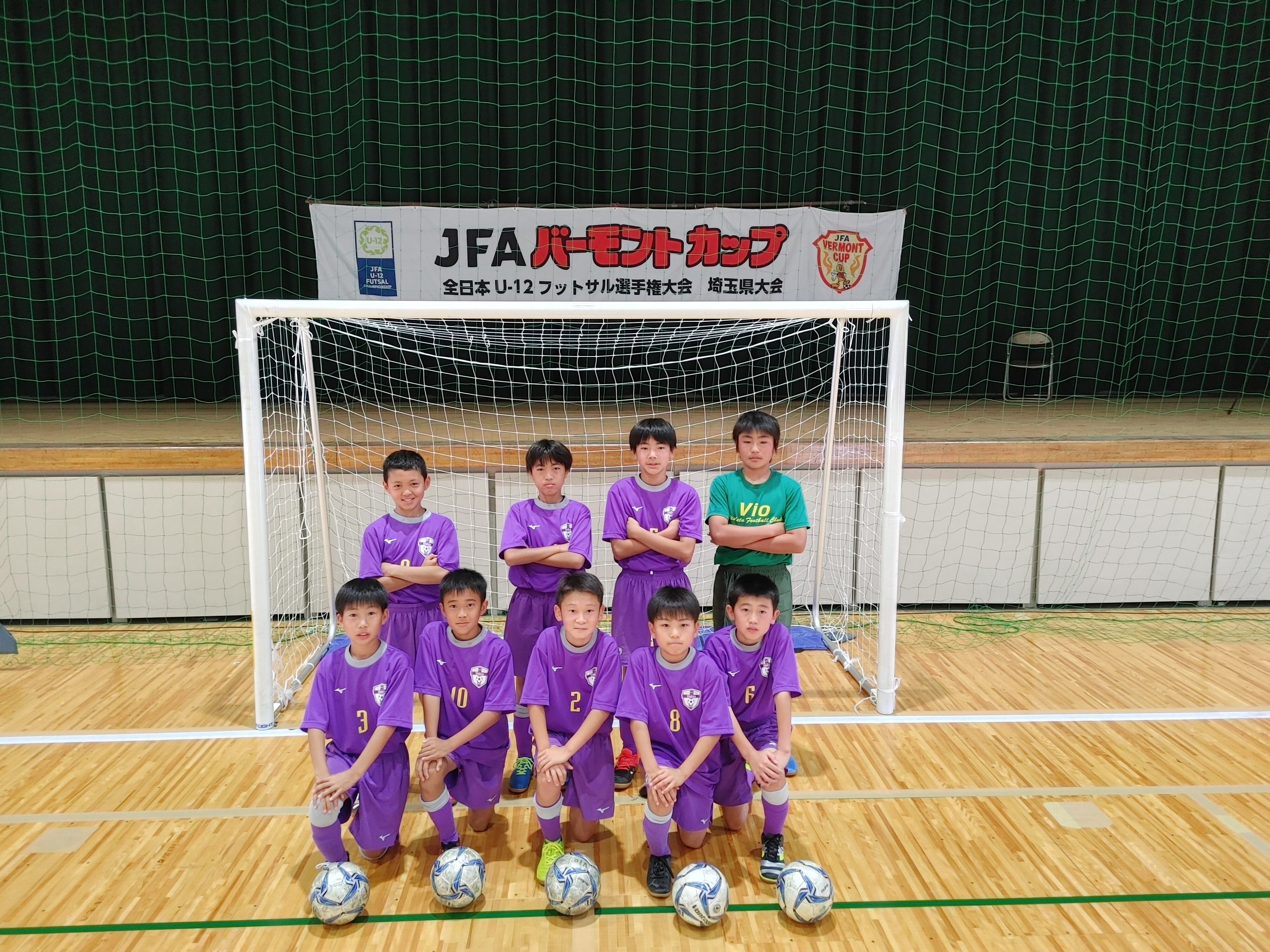 ６年 Jfaバーモントカップ第３１回全日本u 12フットサル選手権大会予選リーグ 決勝ラウンド進出 ヴィオレータフットボールクラブ